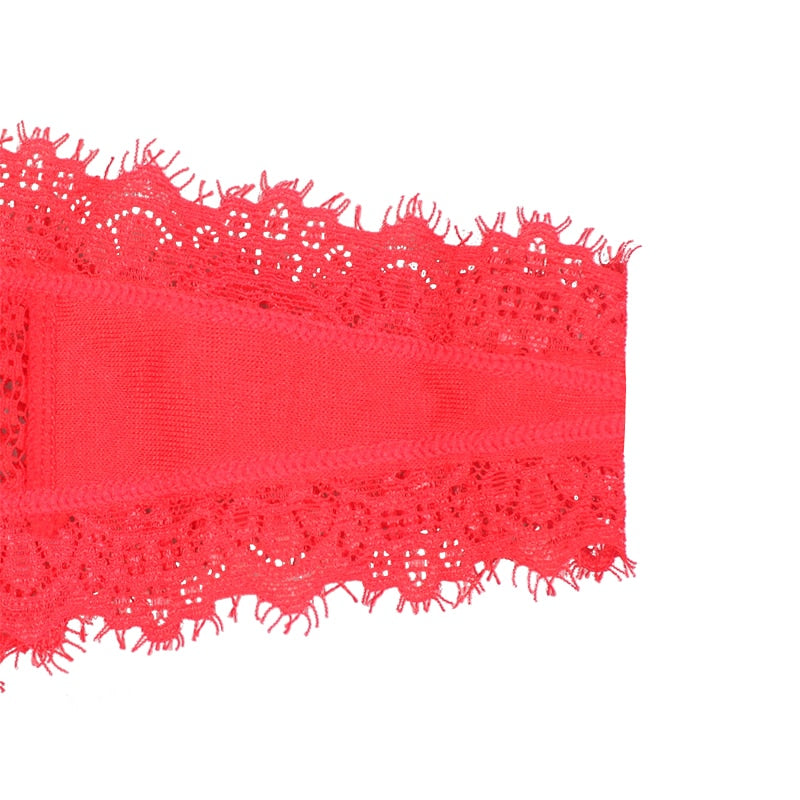 Fia Red Low-Waist Lace Thong